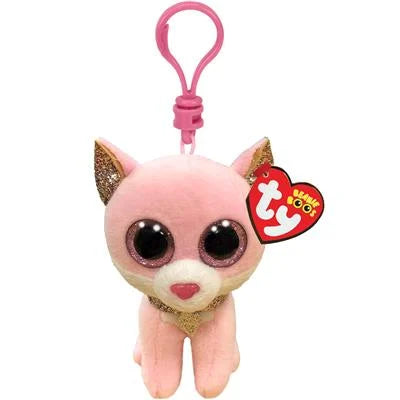 Ty Beanie Boo's Clip Fiona Pink Cat 7 cm